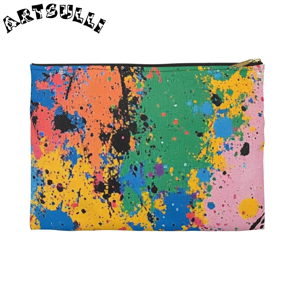 JAKKOUTTHEBXX The Colors Of Paint Splatter Accessory Pouch