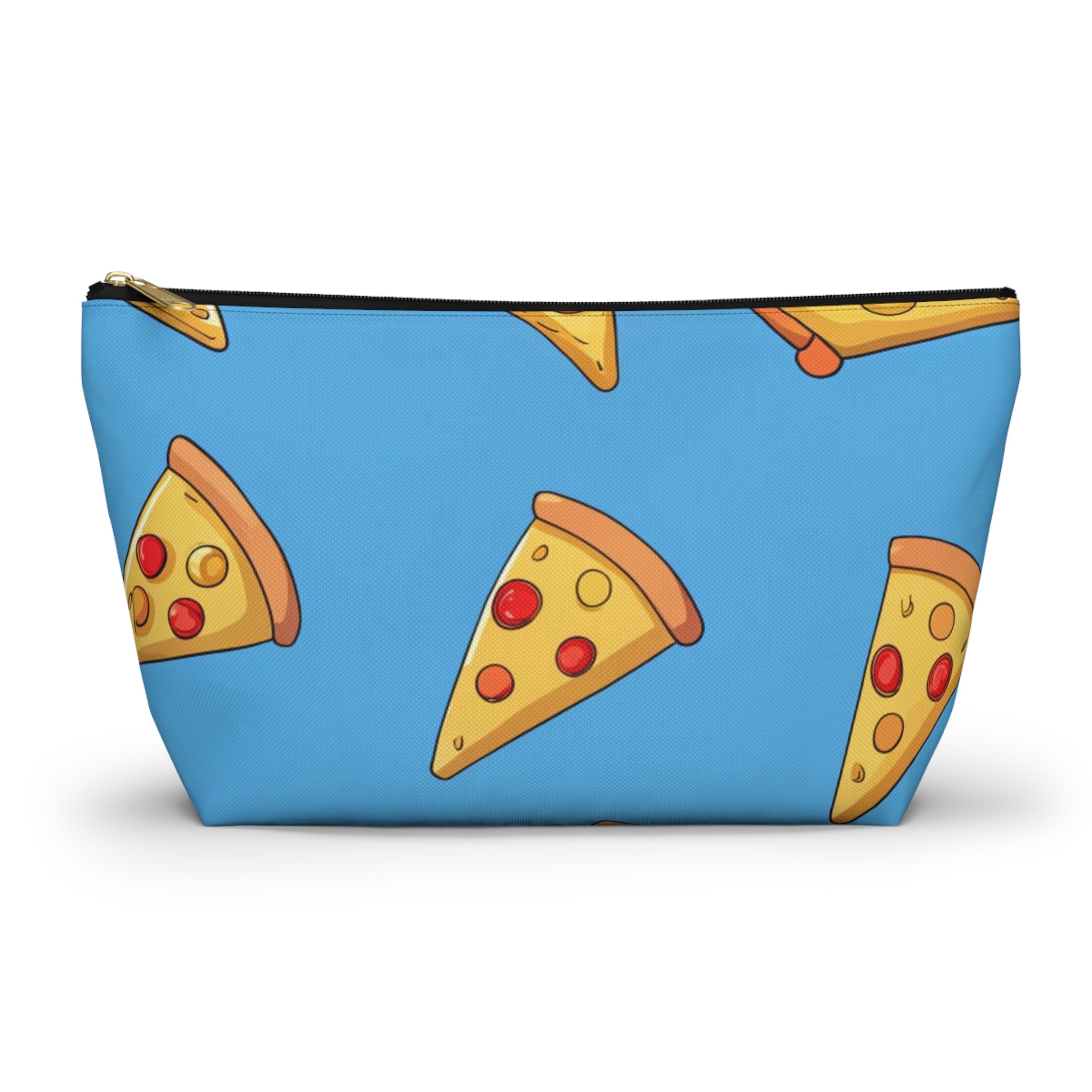 Blue Pizza Dreamscape Accessory Pouch w T-bottom, Artsulli - Art is Long, Life is Short, Bags, Size, Large, Color, Black zipper, , , 29725214664114328283