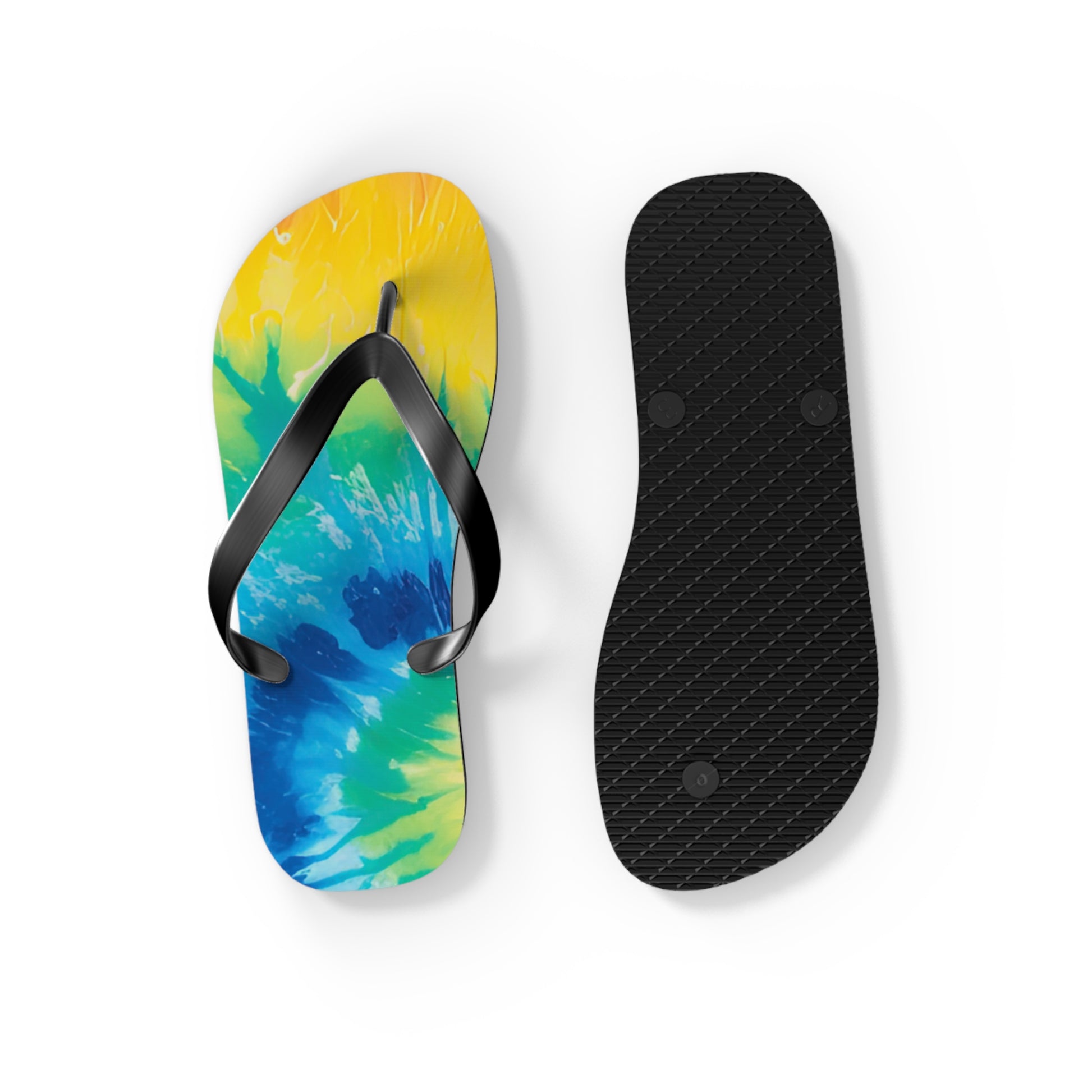 Tie Dye Flip Flops, Artsulli - Art is Long, Life is Short, Shoes, , , , , , , 