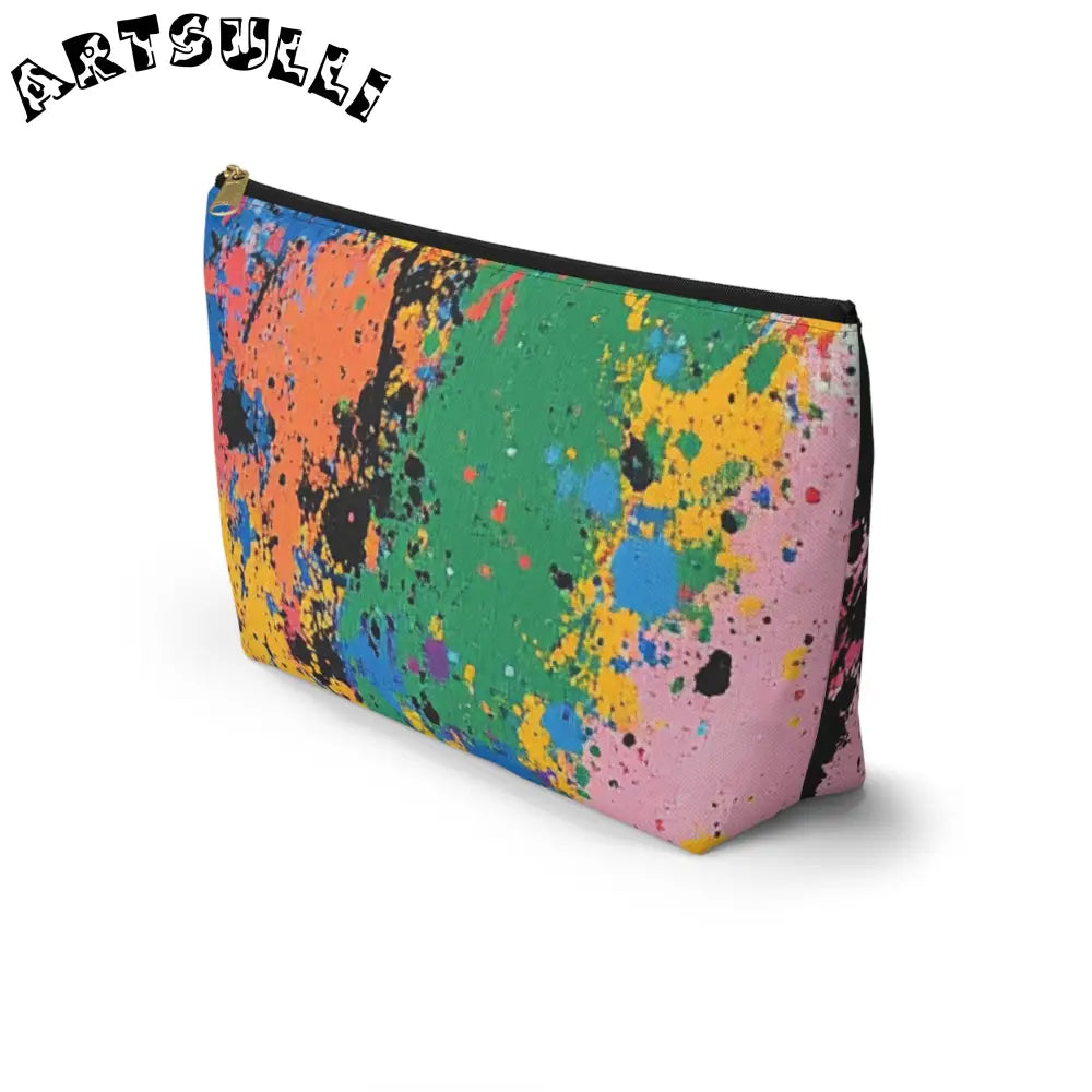 JAKKOUTTHEBXX The Colors Of Paint Splatter Accessory Pouch w
