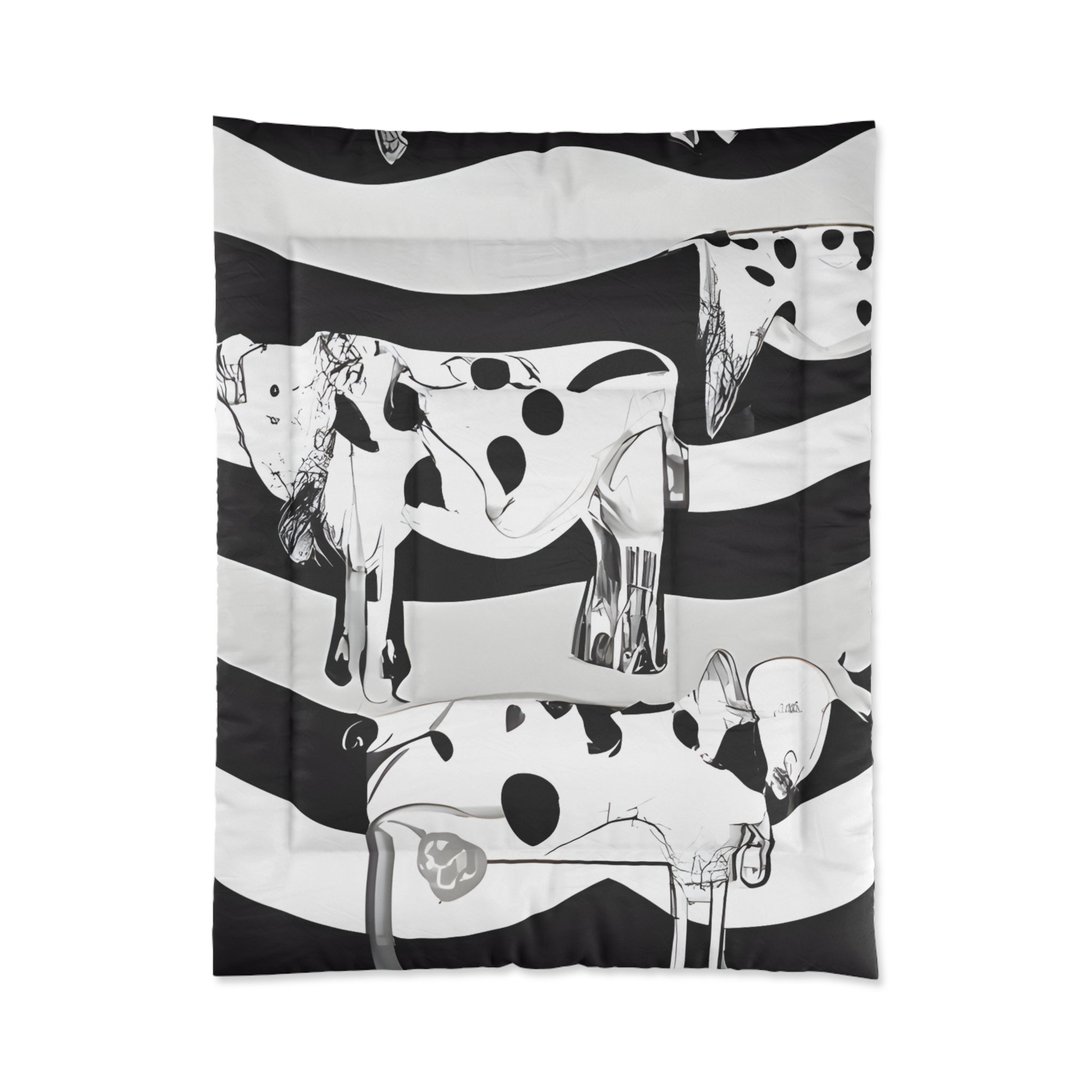Cruellas Cattle Line Comforter, Artsulli - Art is Long, Life is Short, Home Decor, Size, 68" × 88", , , , , 36640582673126