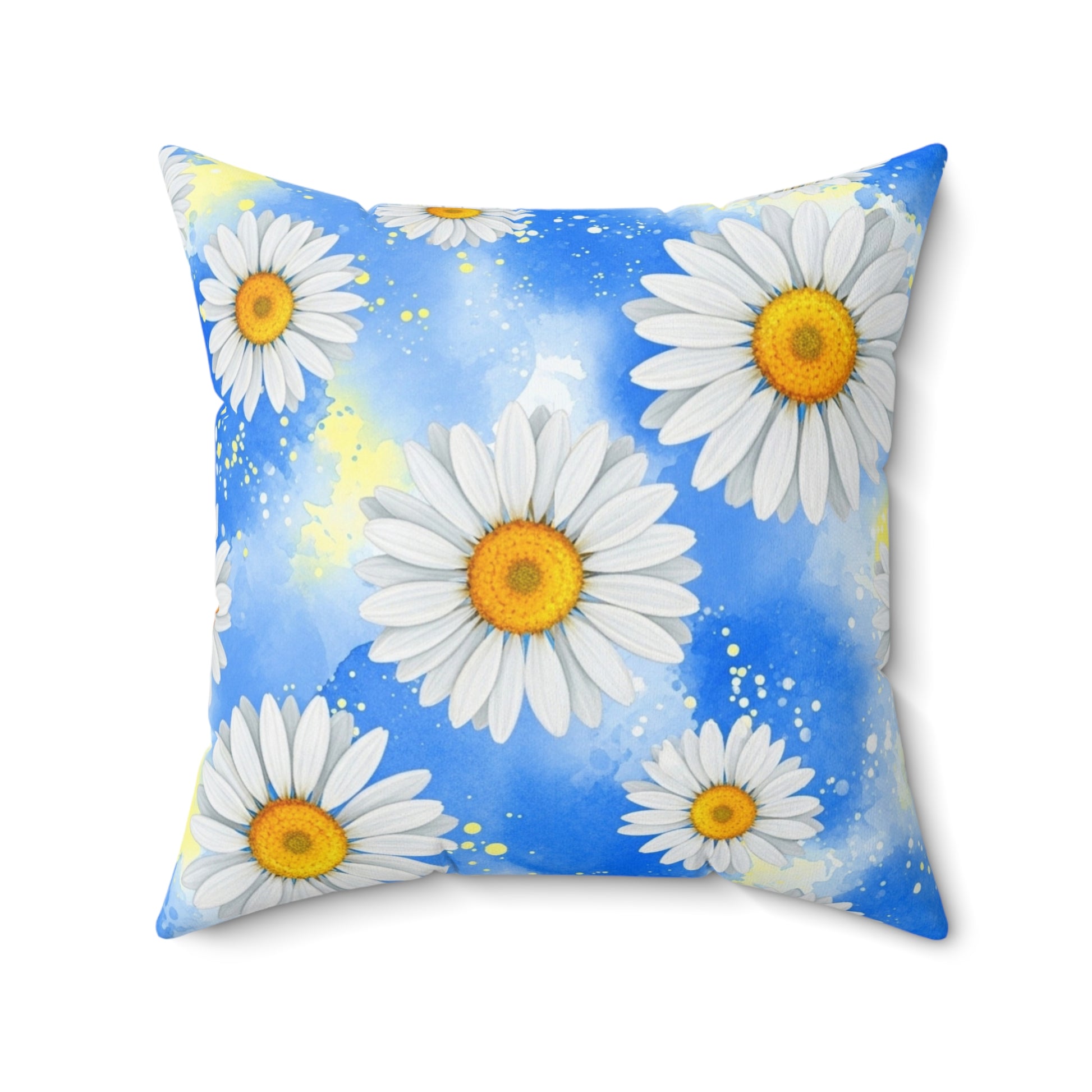 Daisies Spun Polyester Square Pillow, Artsulli - Art is Long, Life is Short, Home Decor, Size, 20" × 20", , , , , 21861022270755153743