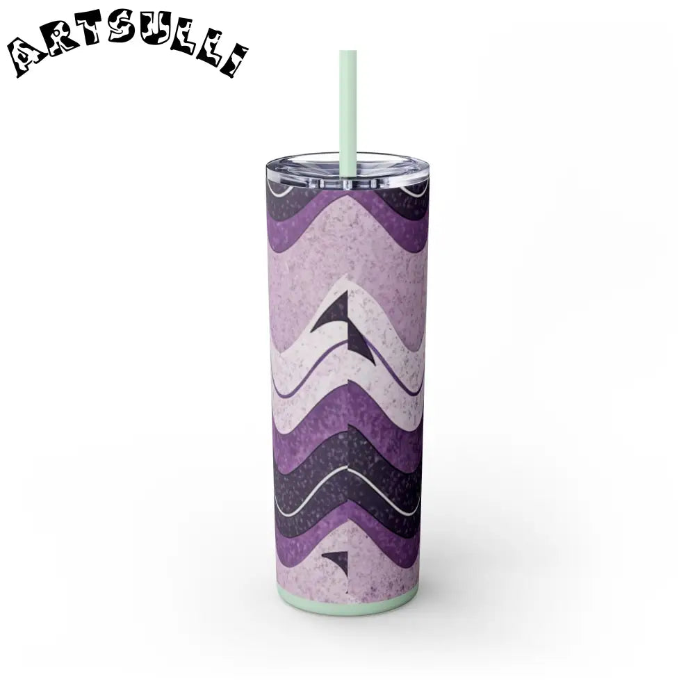 JAKKOUTTHEBXX Bat Wave Skinny Tumbler with Straw 20oz JAKKOUTTHEBXX