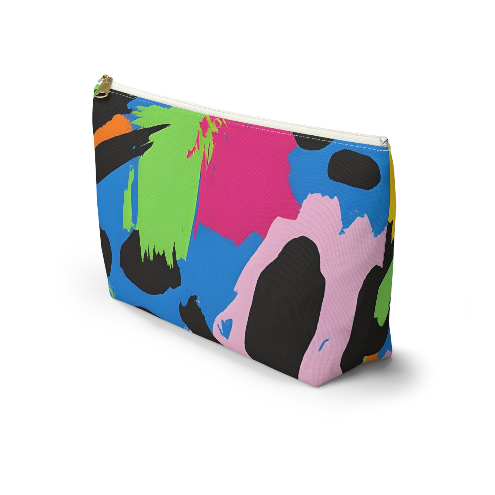 90s Neon Accessory Pouch w T-bottom, Artsulli - Art is Long, Life is Short, Bags, , , , , , , 