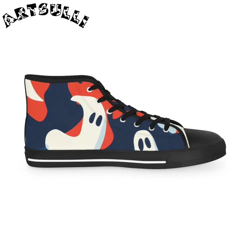JAKKOUTTHEBXX Camo Ghosts Men’s High Top Sneakers JAKKOUTTHEBXX