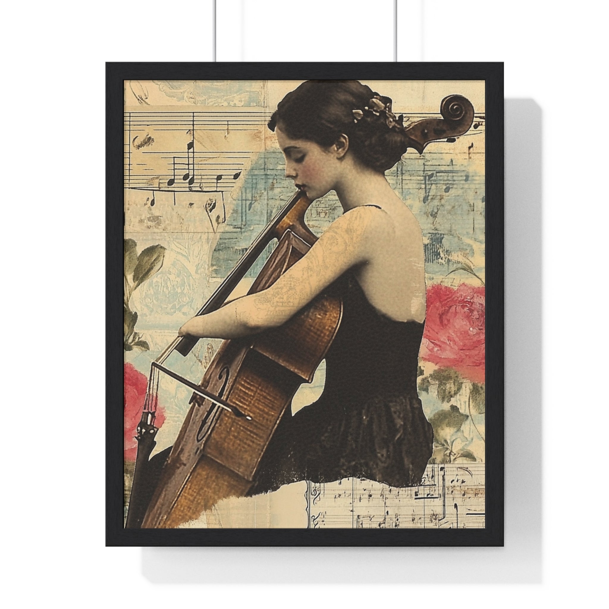 Vaporwave Type Beat Girl Vertical Framed Poster, Artsulli - Art is Long, Life is Short, Poster, Size, 16" x 20", Color, Black, , , 13646058708588394609