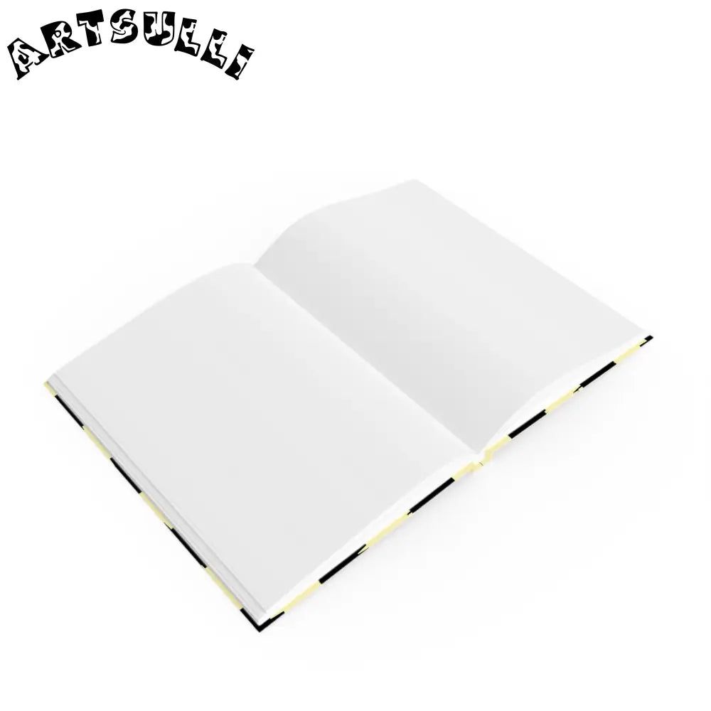 JAKKOUTTHEBXX Checkerboard Black and Yellow Hard Backed Journal