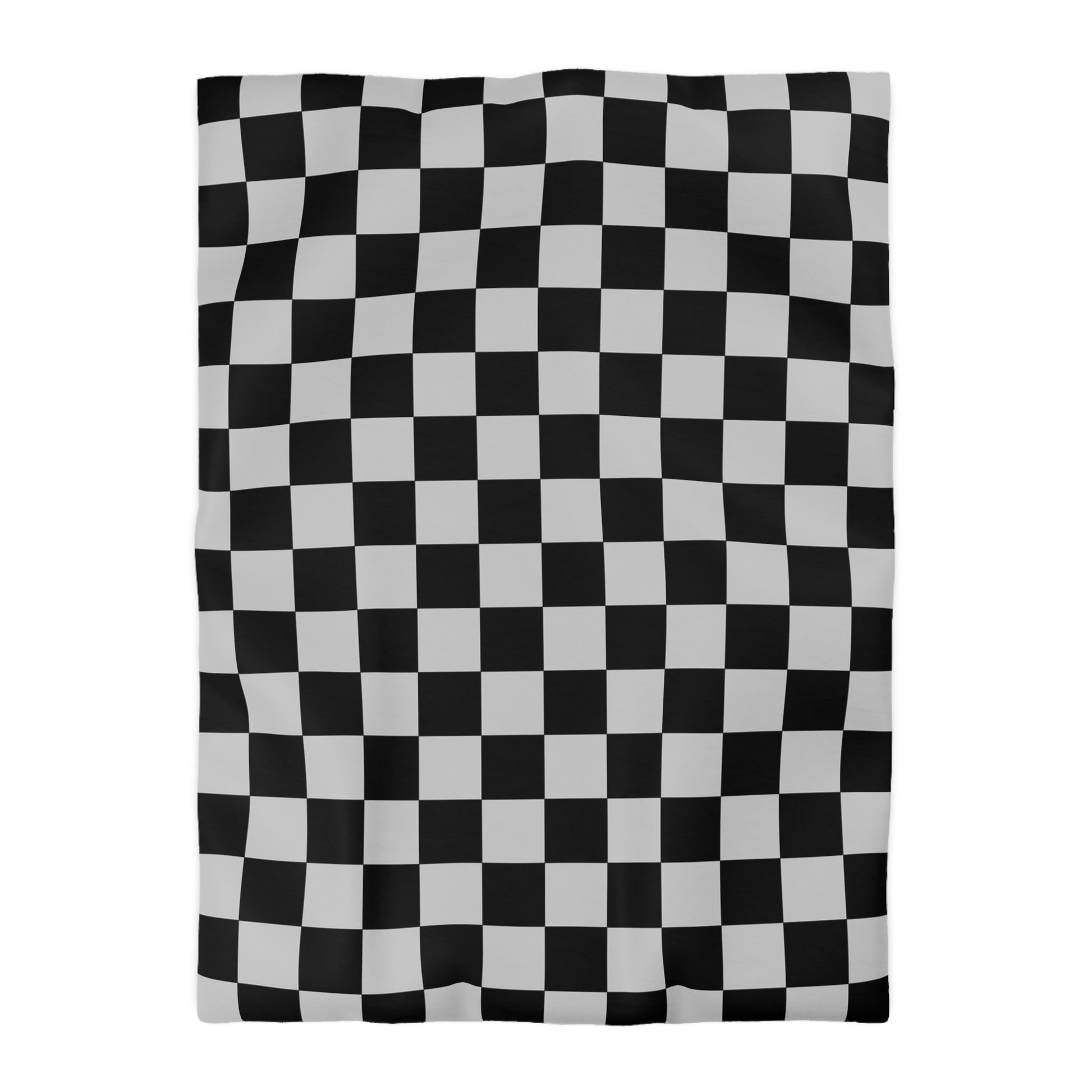 Checkerboard Dada Black and Light Gray Microfiber Duvet Cover, Artsulli - Art is Long, Life is Short, Home Decor, Size, Twin XL, Color, White, , , 26062565696551539184