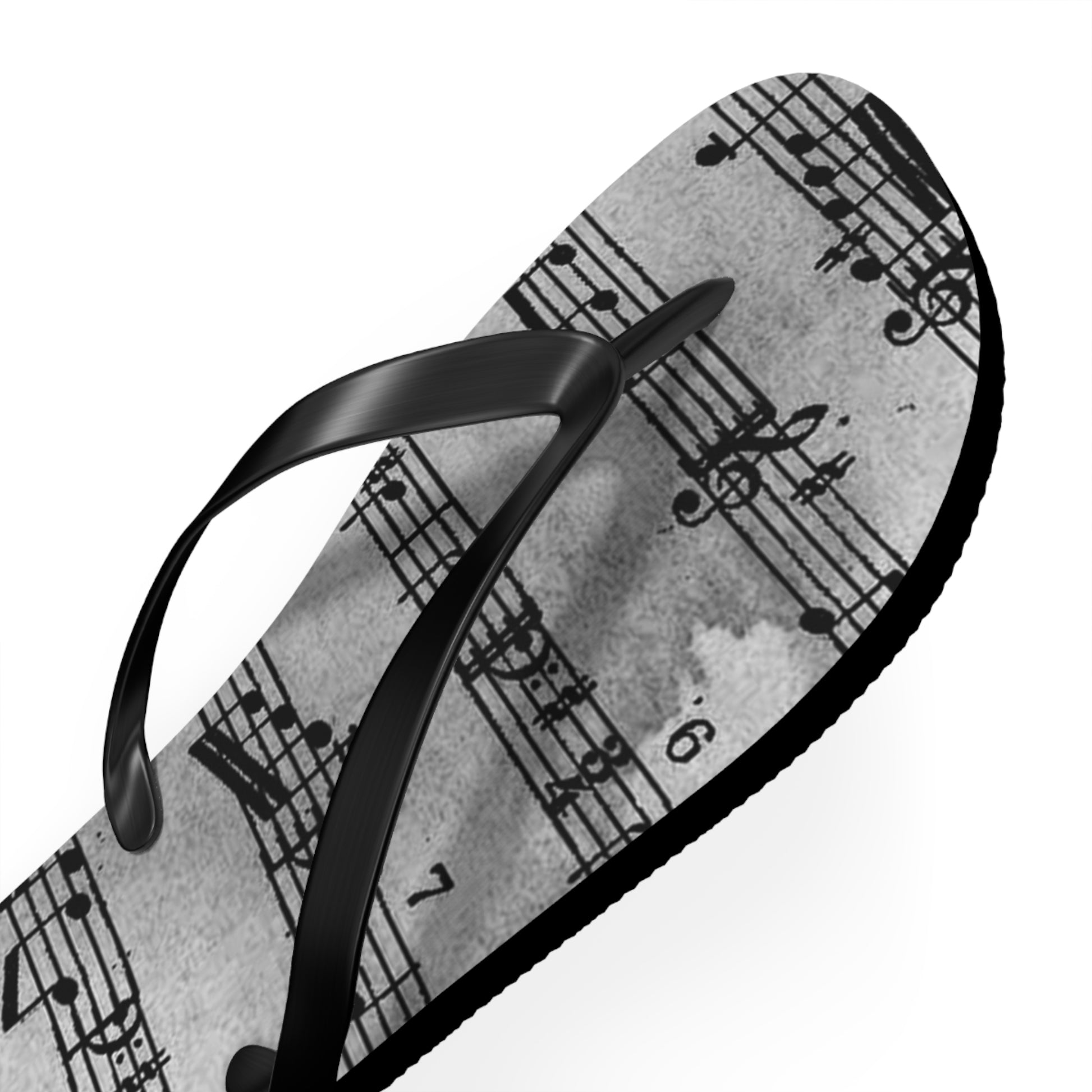 Drip Spill Type Beat Sheet Music Black Flip Flops, Artsulli - Art is Long, Life is Short, Shoes, , , , , , , 