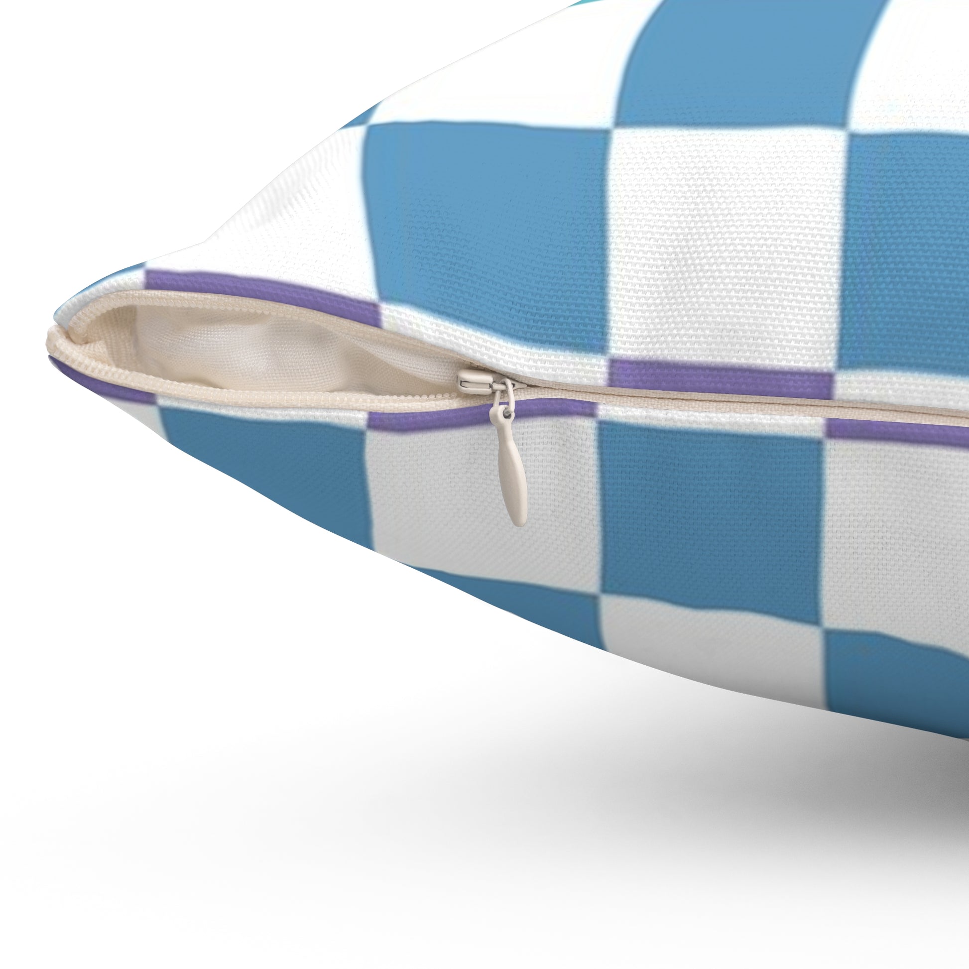 Vaporwave Rainbow  Checkerboard Multi-Color Spun Polyester Square Pillow, Artsulli - Art is Long, Life is Short, Home Decor, , , , , , , 