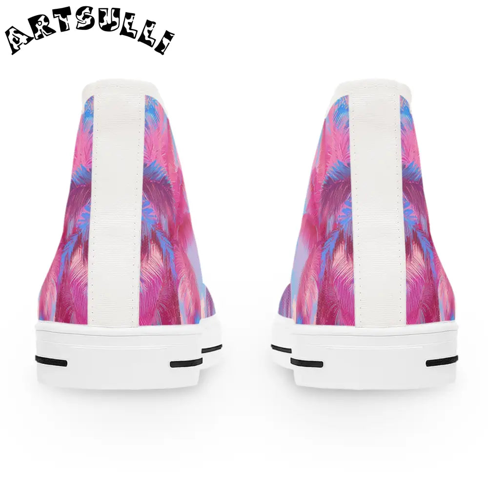 JAKKOUTTHEBXX Ethereal Pastel Palms II Blue and Pink Women’s High