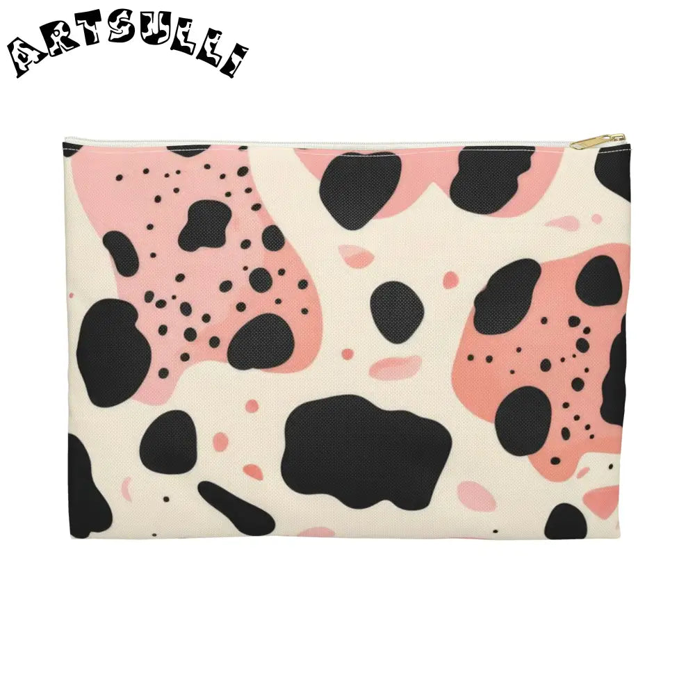 JAKKOUTTHEBXX Pink Cow Print Pencil Cases 2025