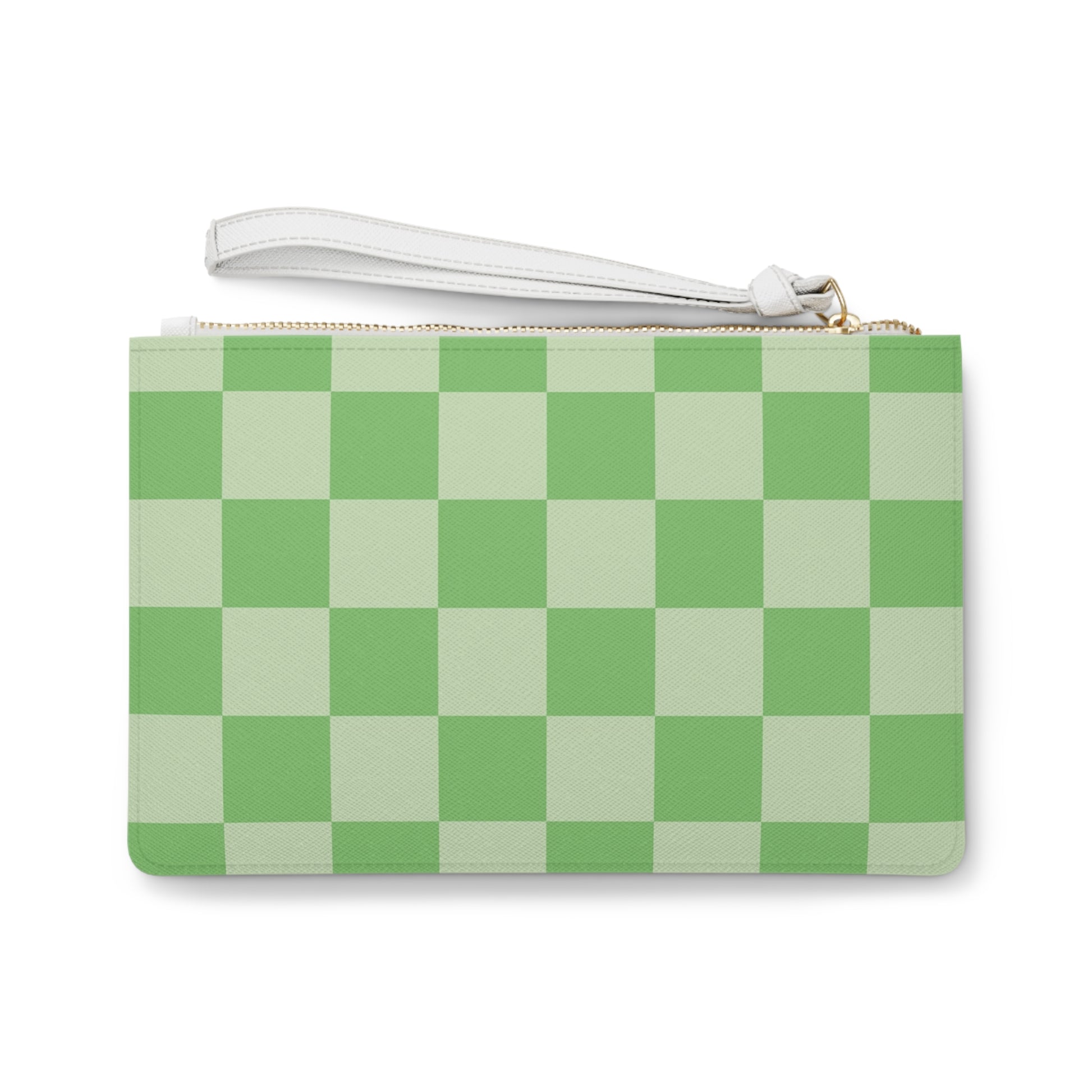 Checkerboard Green Clutch Bag, Artsulli - Art is Long, Life is Short, Bags, , , , , , , 