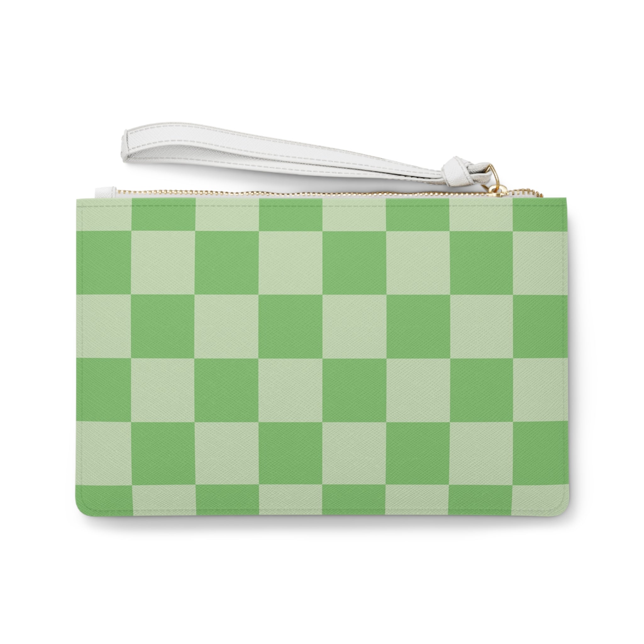 Checkerboard Green Clutch Bag, Artsulli - Art is Long, Life is Short, Bags, , , , , , , 