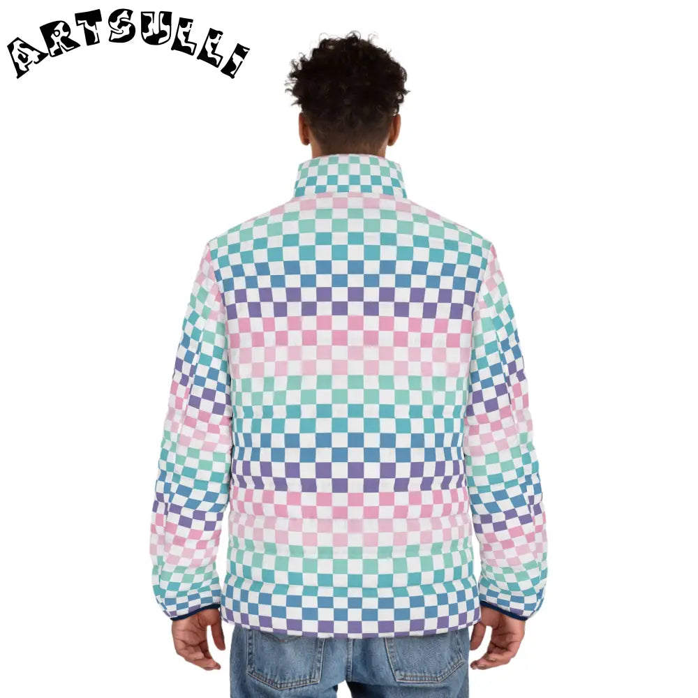 JAKKOUTTHEBXX Vaporwave Rainbow Checkerboard Multi-Color Men’s