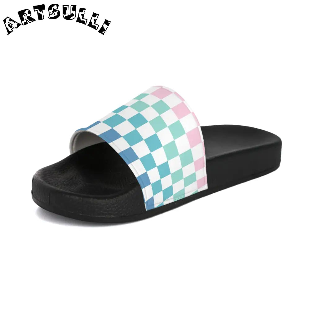 JAKKOUTTHEBXX Vaporwave Rainbow Checkerboard Multi-Color Women’s