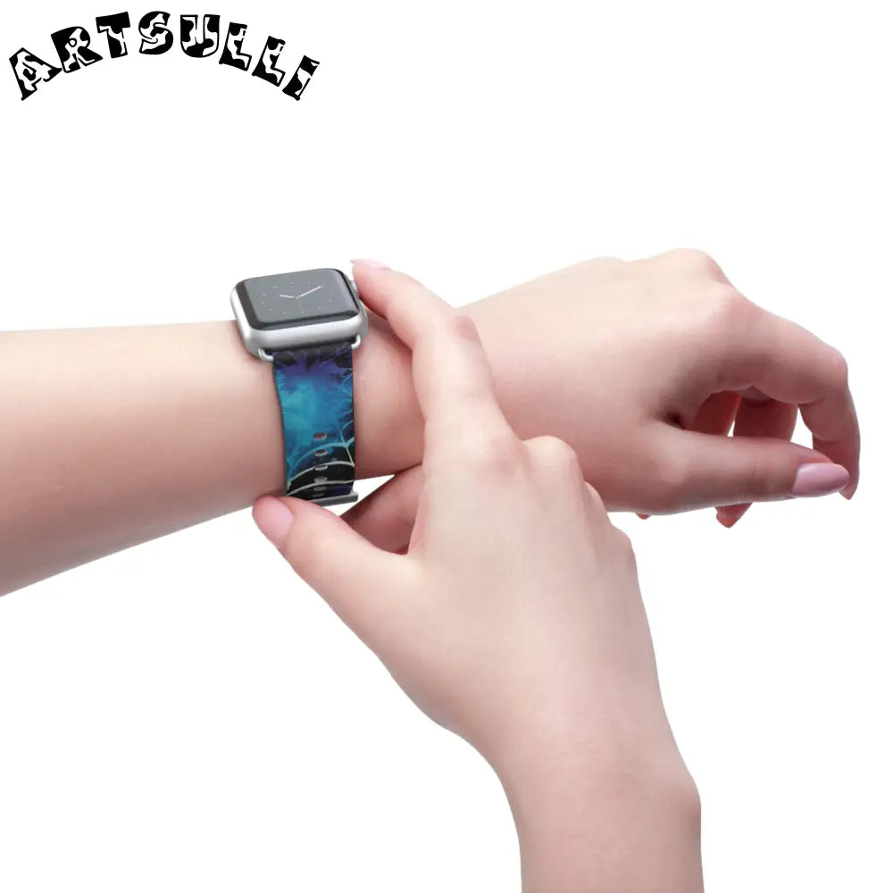 JAKKOUTTHEBXX Spider Web Faux Leather Watch Band 2025