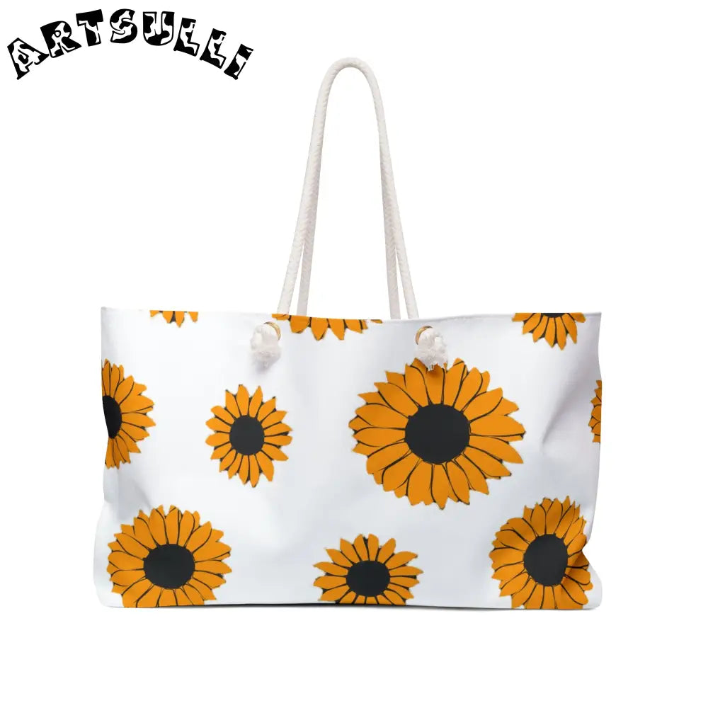 JAKKOUTTHEBXX Sunflowers Weekender Bag JAKKOUTTHEBXX Artsulli - Art