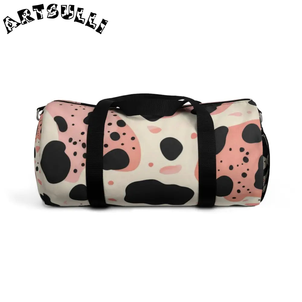 JAKKOUTTHEBXX Pink Cow Print Large Duffel Bag to Express Yourself 2025