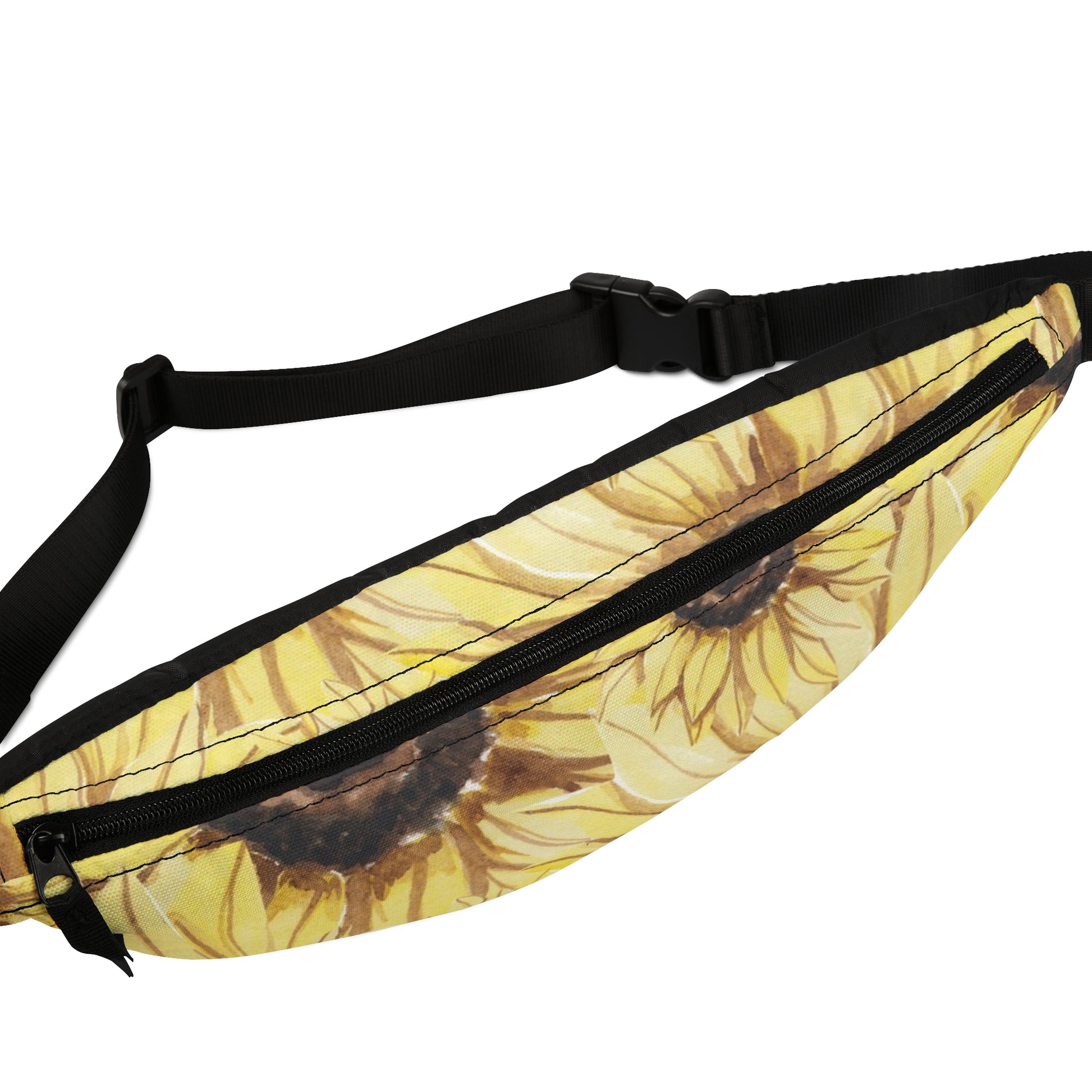 Retro Anime Sunflower Fanny Pack, Artsulli - Art is Long, Life is Short, Bags, , , , , , , 