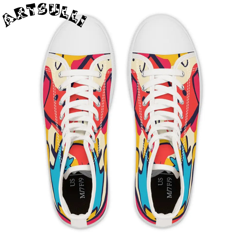 JAKKOUTTHEBXX Comic x Pop Art Women’s High Top Sneakers