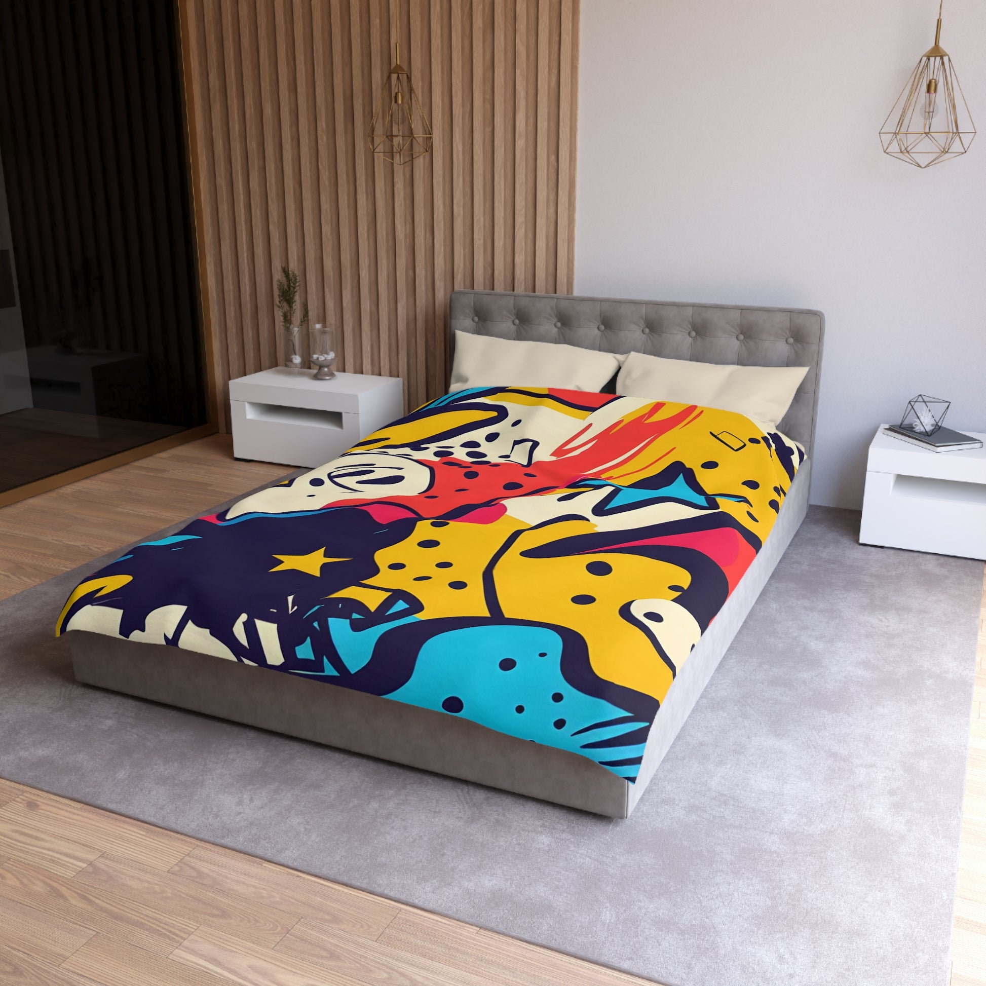 Comic x Pop Art Microfiber Duvet Cover, Artsulli - Art is Long, Life is Short, Home Decor, , , , , , , 