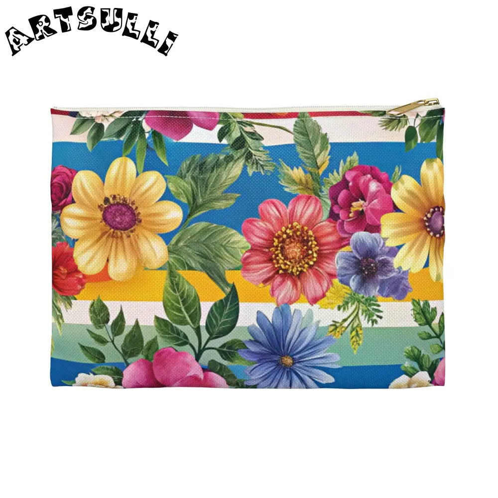 JAKKOUTTHEBXX Colorful Floral Stripe Pouch 2025