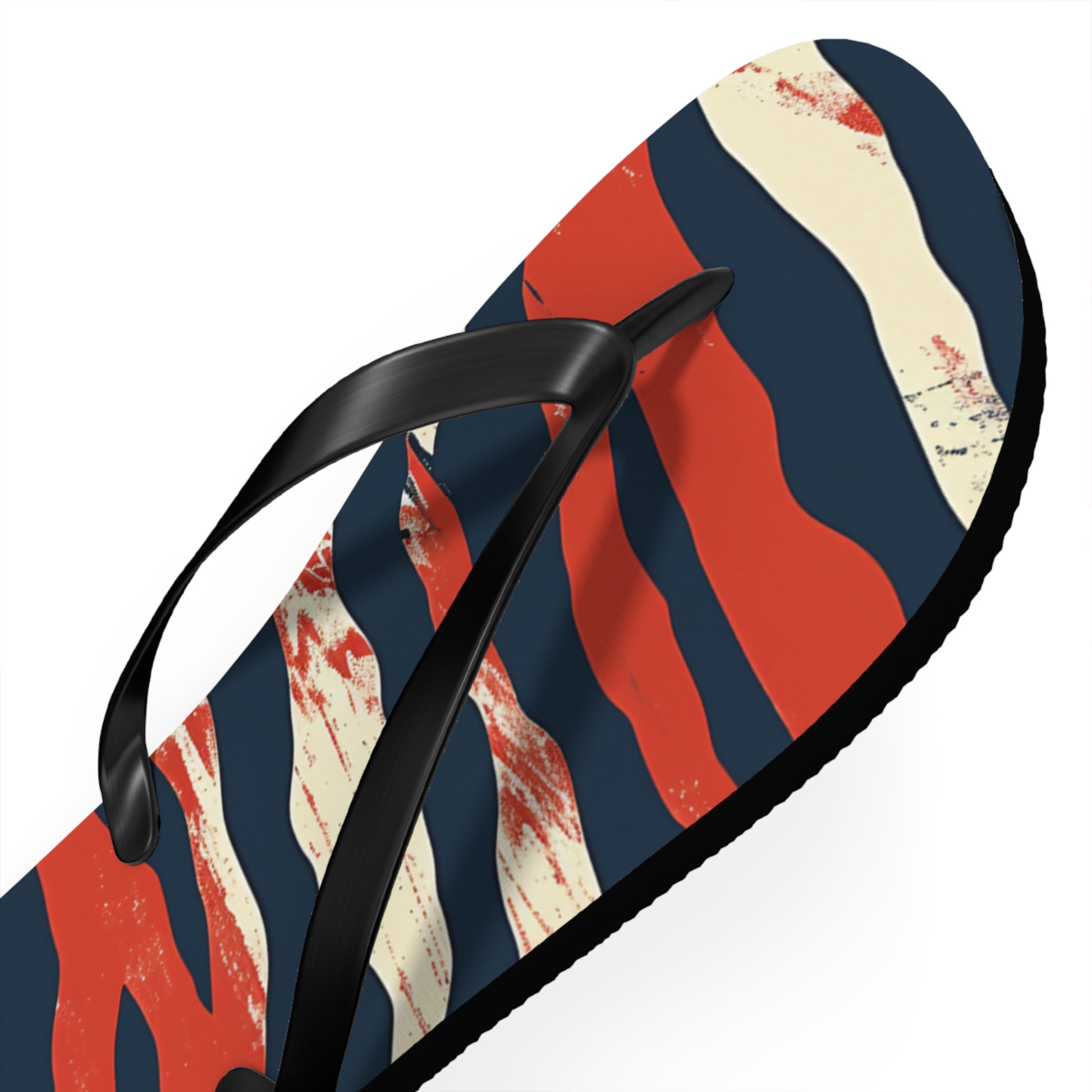 Camo Tiger Stripes Flip Flops, Artsulli - Art is Long, Life is Short, Shoes, , , , , , , 