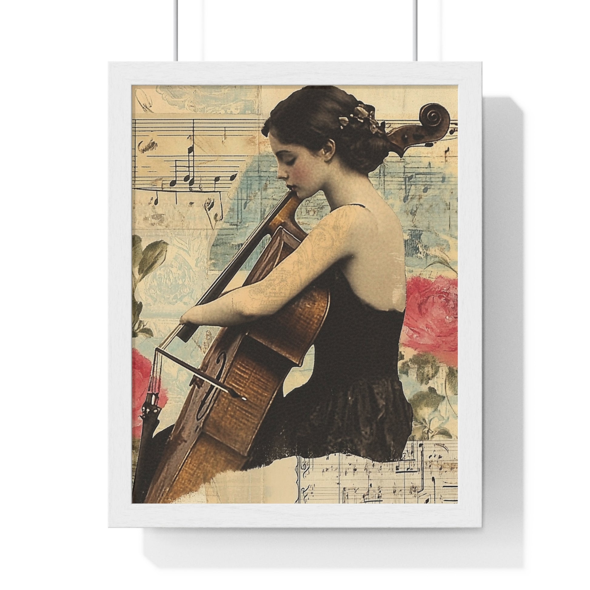 Vaporwave Type Beat Girl Vertical Framed Poster, Artsulli - Art is Long, Life is Short, Poster, Size, 11″ x 14″, Color, White, , , 13469823503602797232