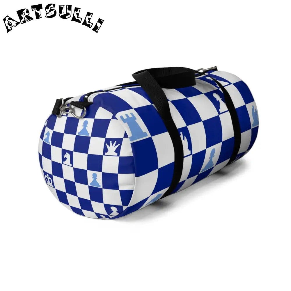 JAKKOUTTHEBXX Checkered Chess Mobile Storage Duffel Bag 2025