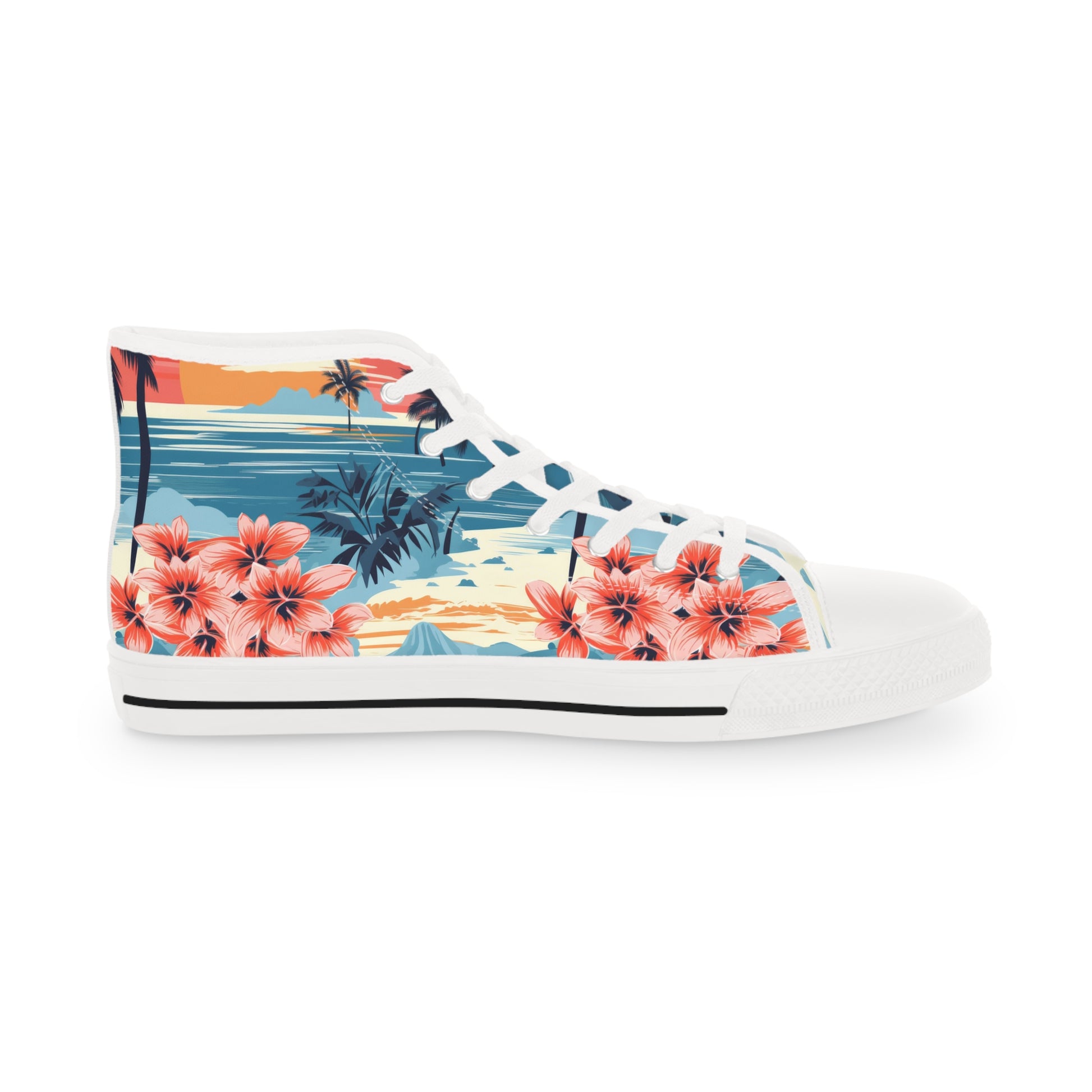 Palm Beach Men's High Top Sneakers, Artsulli - Art is Long, Life is Short, Shoes, , , , , , , 