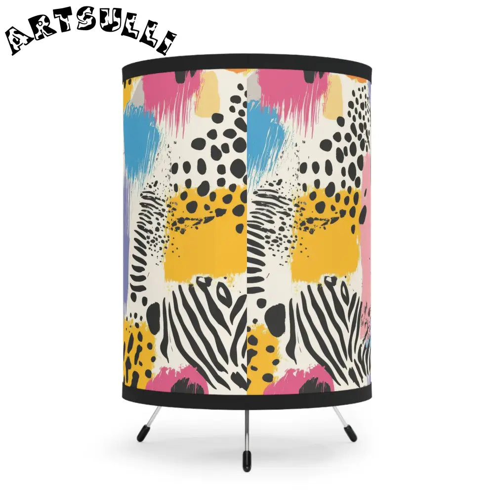 JAKKOUTTHEBXX Rae Zebra Rhapsody II Tripod Lamp with High-Res