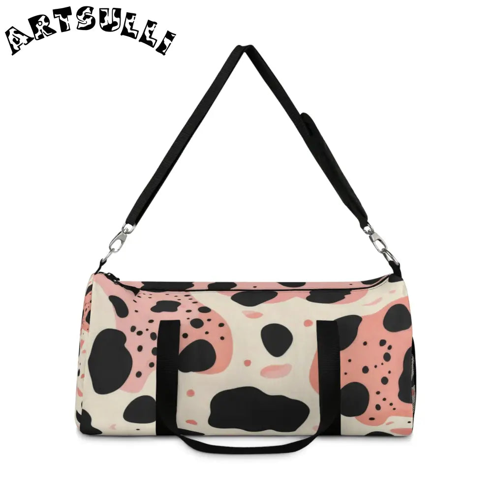 JAKKOUTTHEBXX Pink Cow Print Large Duffel Bag to Express Yourself 2025