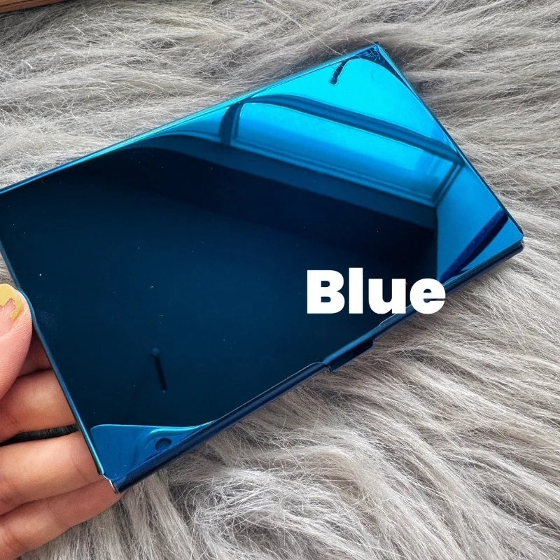 Gem Blue Ultra-thin TN Watercolor Box Travel Portable Palette Pigment Box Watercolor Pigment Pack Magnetic Box Art Supplies
