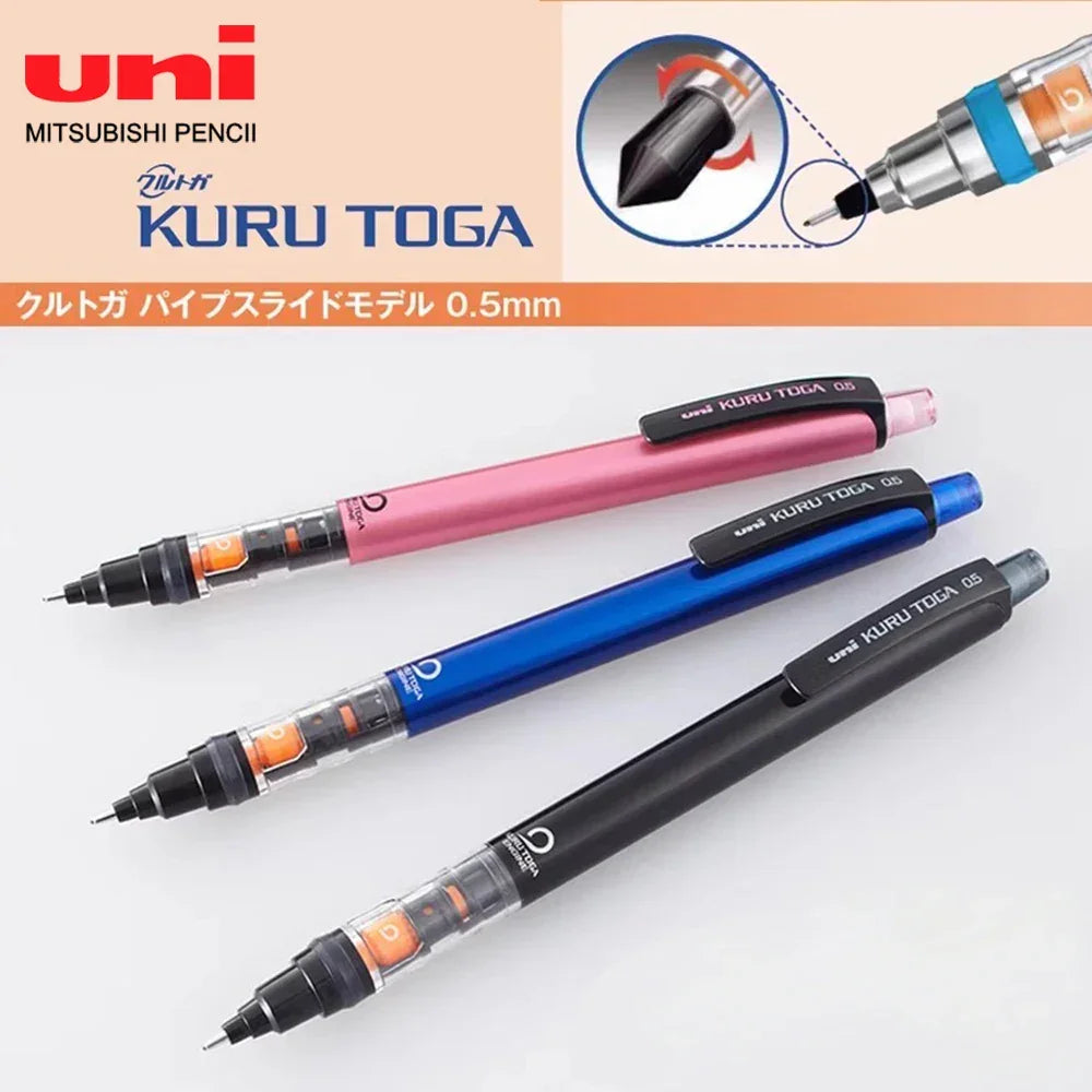 Buy The Best By Artsulli - Art is Long Life Short - Japan UNI Mechanical Pencil KURUTOGA 0.5mm Non Breakable Lead Drawing Activity M5-452