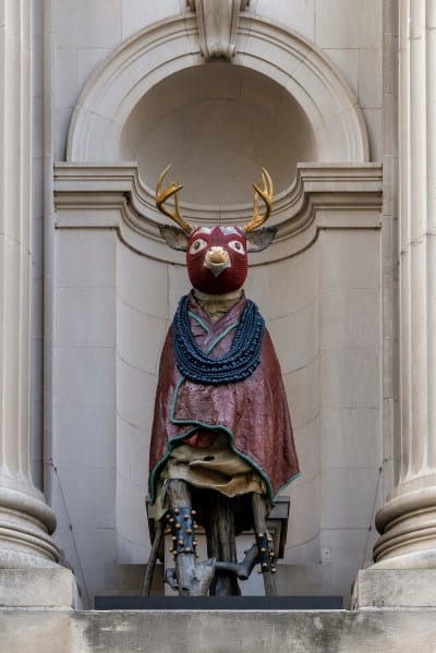 Jeffrey Gibson Talks About Animals and Animism as He Unveils New Public Sculptures at the Met