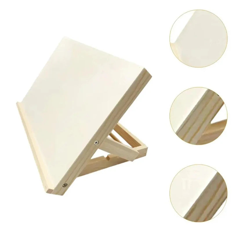 Portable Wood Drawing Easel Art Supply Foldable Tabletop Easel Lightweight Adjustable Sketching Painting Board Students Artist