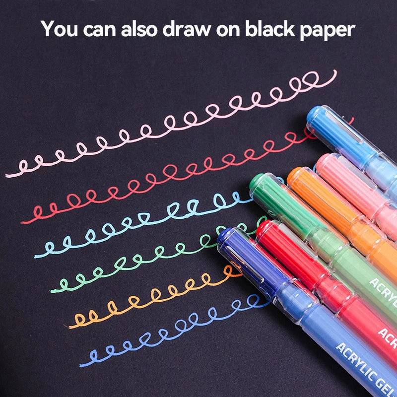 Languo 90 Colors Painting Acrylic Gel Pens Large Capacity Ink Pen for Drawing Diary Diy Coloring Doodling Painting Art Supplies