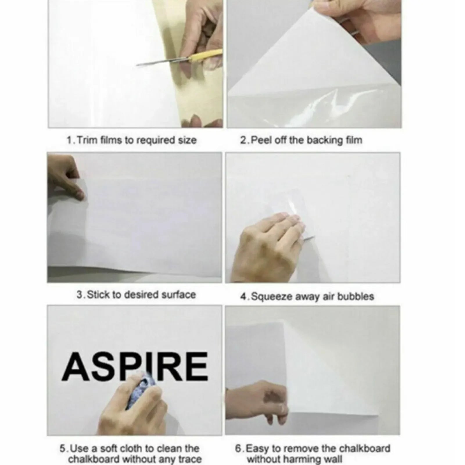 Buy The Best By Artsulli - Art is Long Life Short - Reusable ChalkBoard Paper Safe Strong Adhesive Stickers Chalkboard for Teaching Drawing