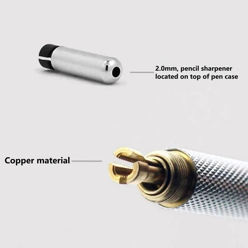 Buy The Best By Artsulli - Art is Long Life Short - 0.3 0.5 0.7 0.9 1.3 2.0 3.0mm Mechanical Pencil Full Metal Drawing Painting Automatic