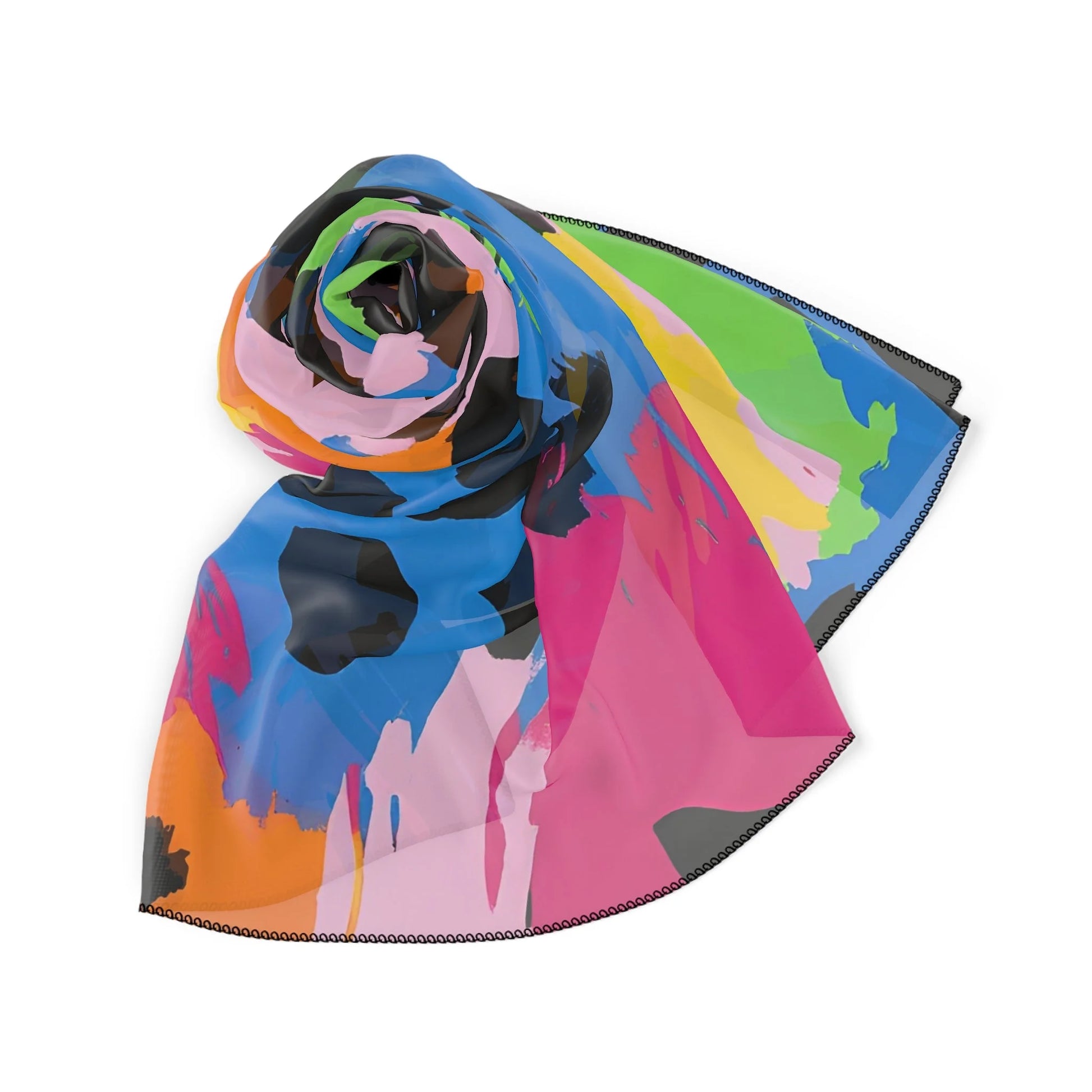 Abstract 90s Neon Poly Scarf, Artsulli - Art is Long, Life is Short, Accessories, , , , , , , 