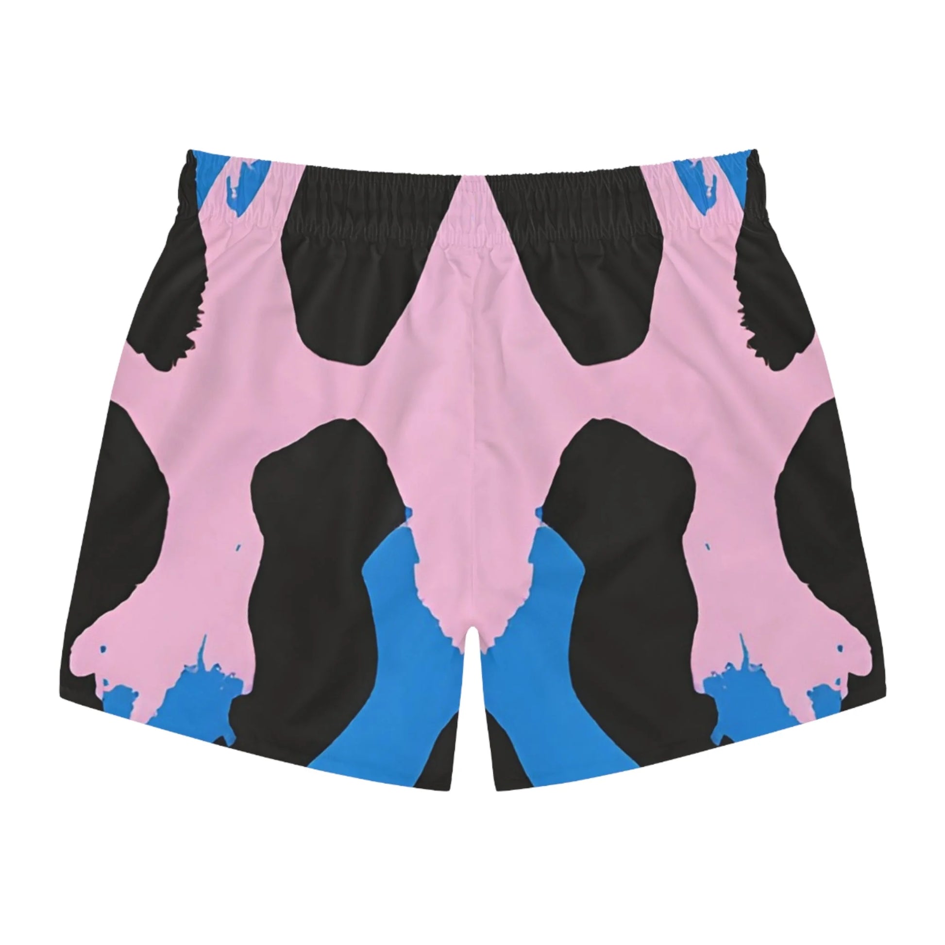 Abstract 90s Neon Swim Trunks, Artsulli - Art is Long, Life is Short, All Over Prints, , , , , , , 