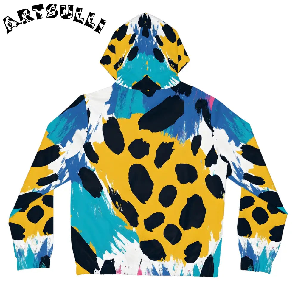 Abstract Animal Art Printed Zip Hoodie, Artsulli - Art is Long, Life is Short, All Over Prints, , , , , , , 
