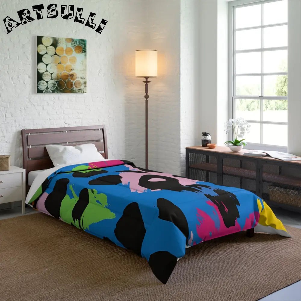 Abstract Animal Print Comfy Blanket for Relaxing Sleep, Artsulli - Art is Long, Life is Short, Home Decor, , , , , , , 