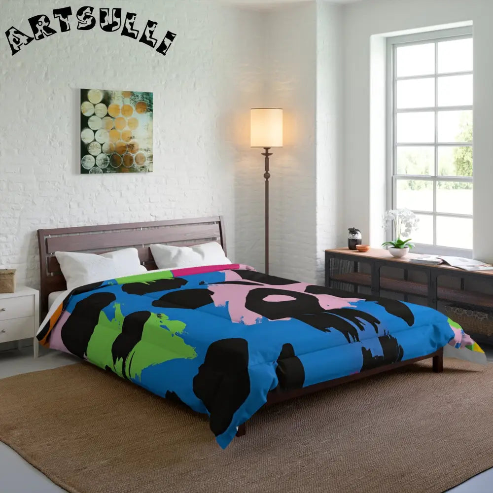 Abstract Animal Print Comfy Blanket for Relaxing Sleep, Artsulli - Art is Long, Life is Short, Home Decor, , , , , , , 