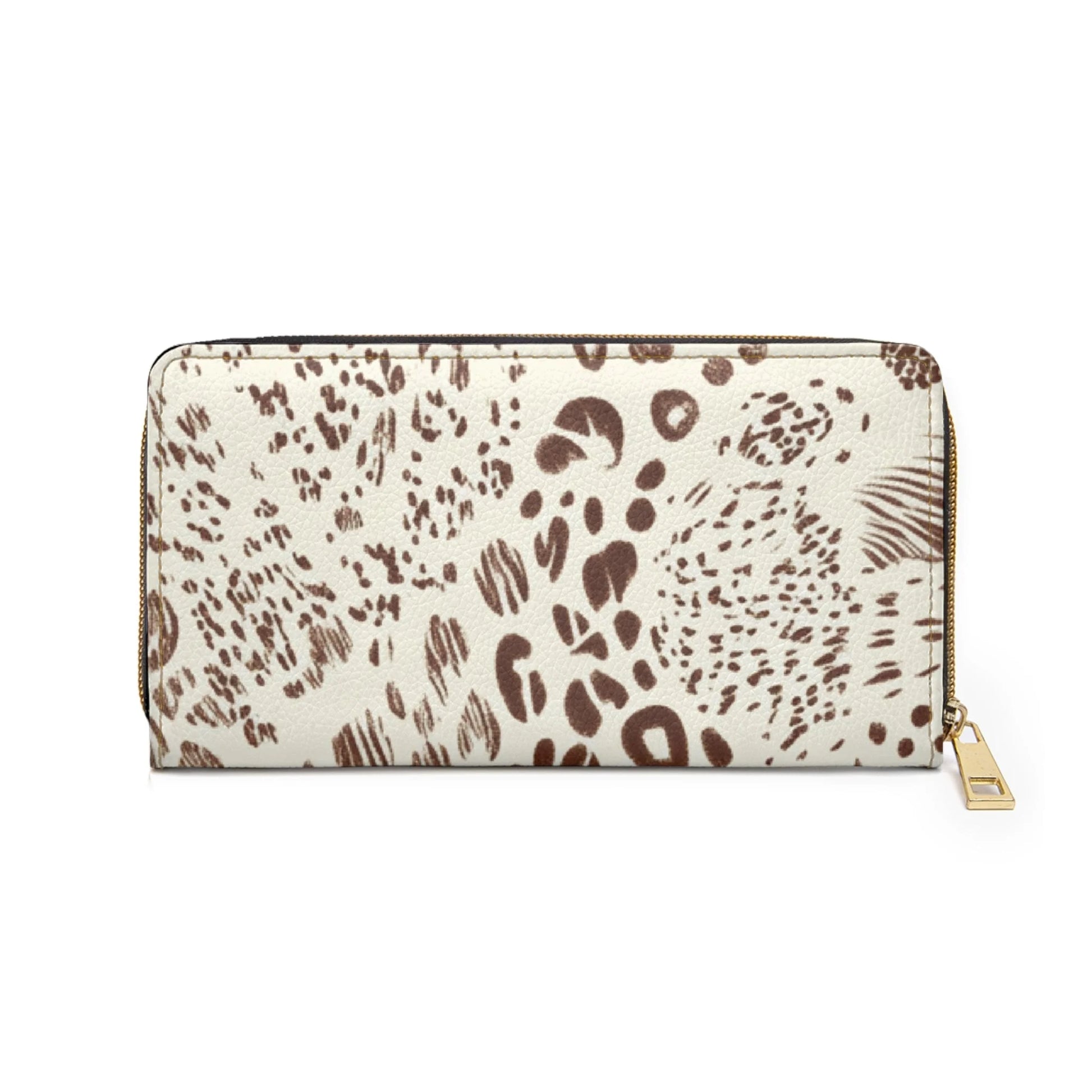 Abstract Animal Print Faux Leather Wallet, Artsulli - Art is Long, Life is Short, Accessories, , , , , , , 