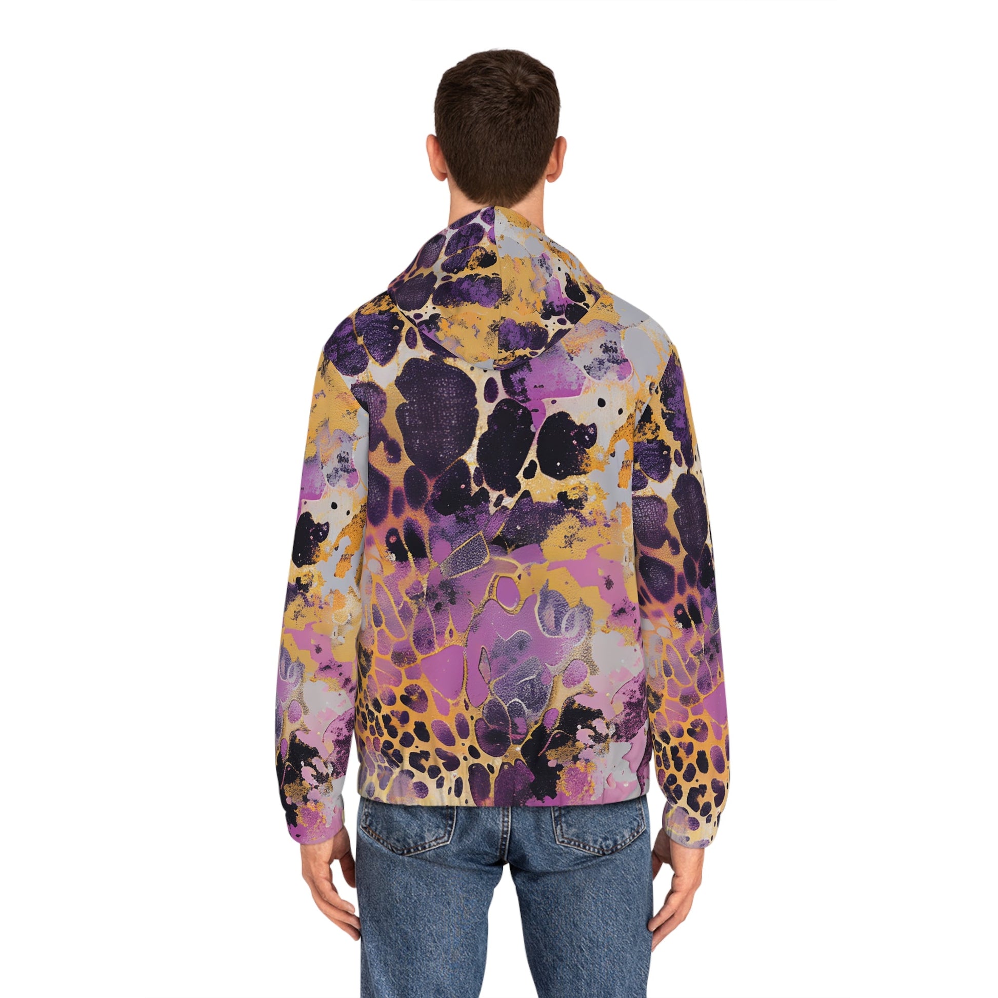 Abstract Animal Print Full Zip Hoodie, Artsulli - Art is Long, Life is Short, All Over Prints, , , , , , , 