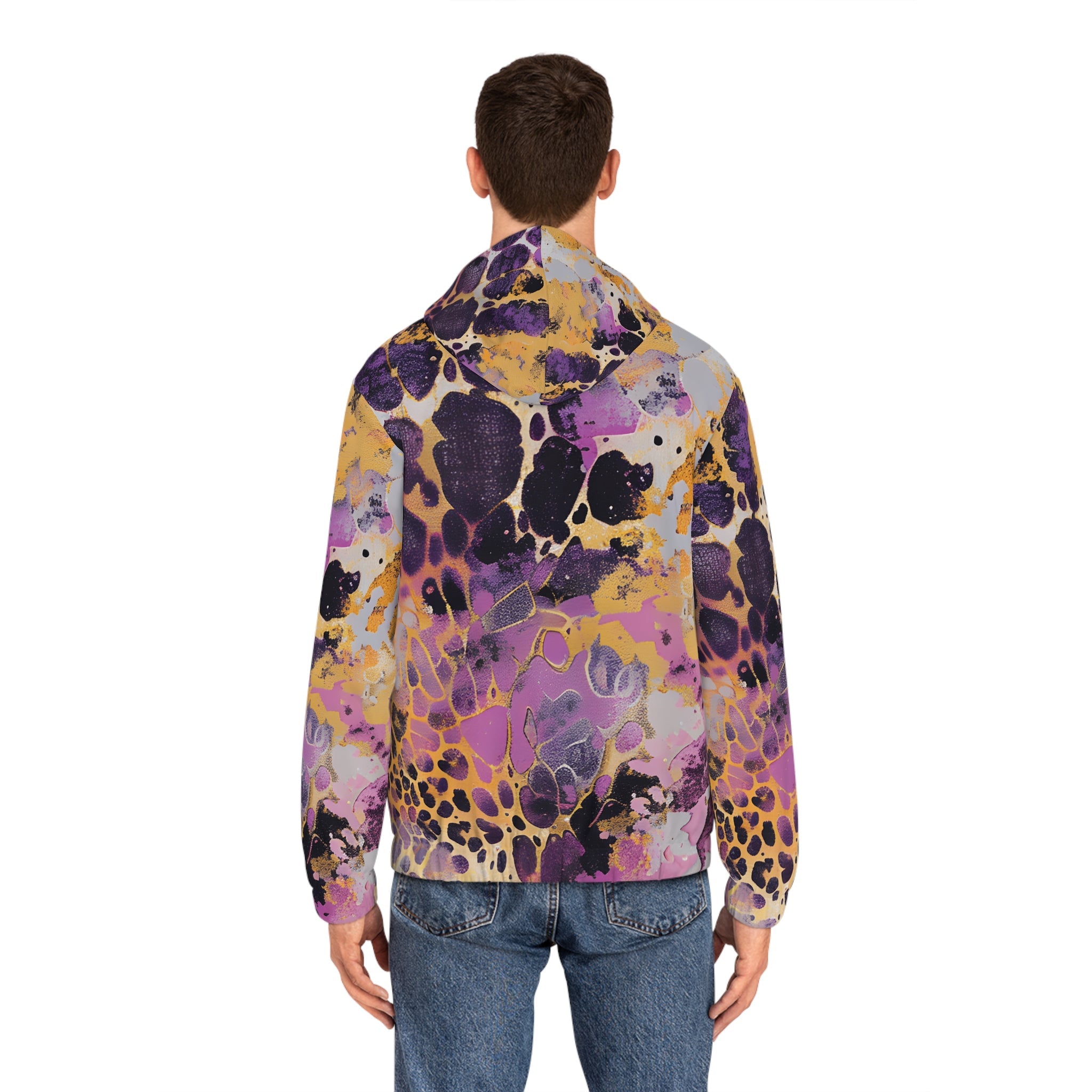 Abstract Animal Print Full Zip Hoodie, Artsulli - Art is Long, Life is Short, All Over Prints, , , , , , , 