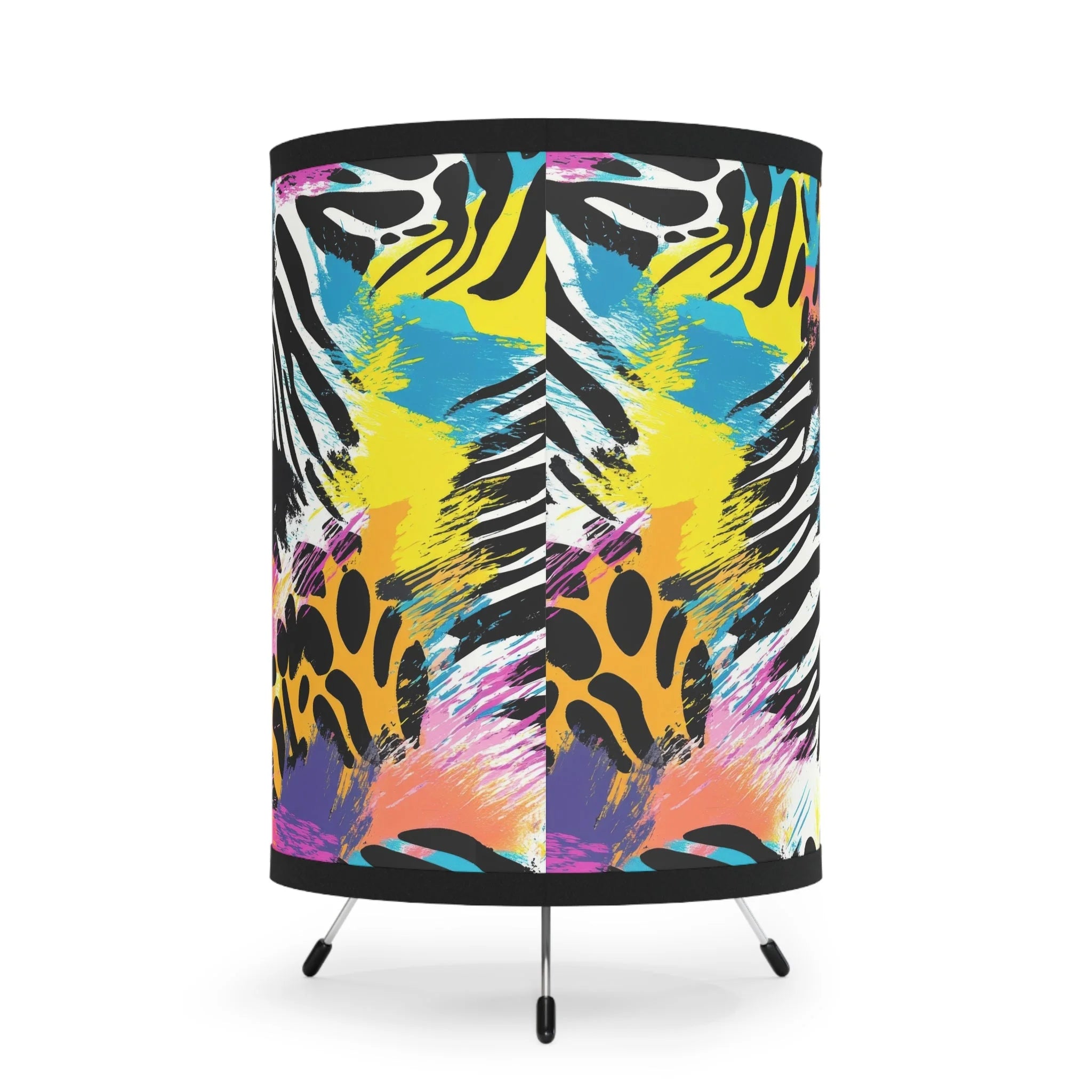 Abstract Animal Print Galvanized Steel Tripod Lamp, Artsulli - Art is Long, Life is Short, Home Decor, , , , , , , 