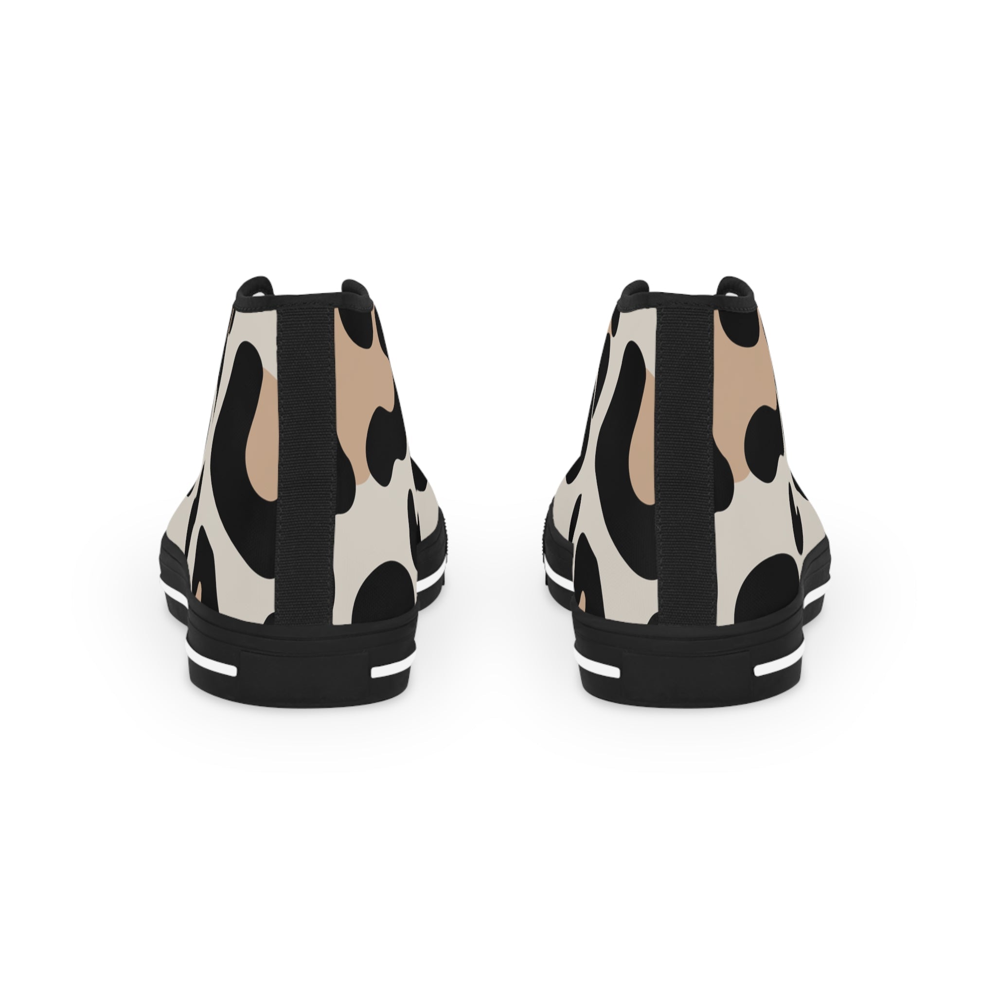 Abstract Animal Print High Top Sneakers, Artsulli - Art is Long, Life is Short, Shoes, , , , , , , 